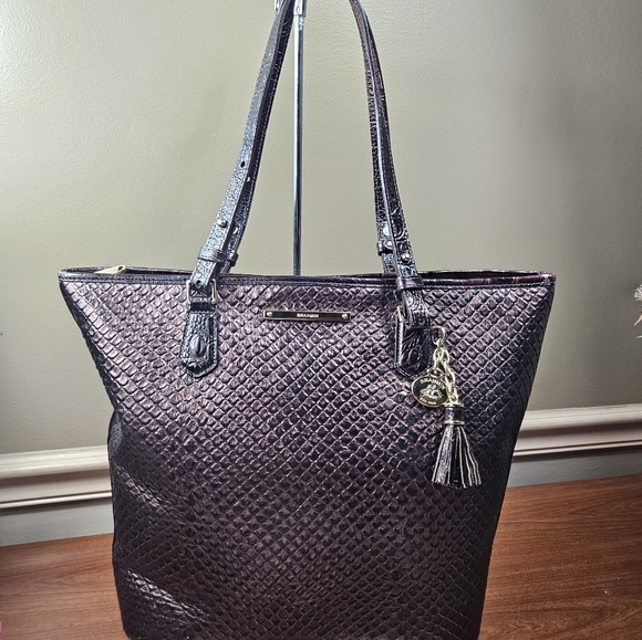 Brahmin Bronze Java Asher Melbourne leather Tote handbag - Picture 1 of 12
